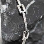 Pulsera Carolina oro blanco y brillantes