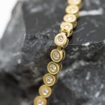 Pulsera Rivier Canda oro amarillo y brillantes
