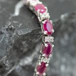 Pulsera Rivier oro blanco rubíes y brillantes - Imagen 5