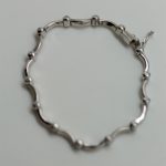 Pulsera Isabel oro blanco y brillantes - Imagen 5