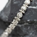 Pulsera Rivier Camila oro blanco y brillantes