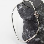 Pulsera Mariana rígida oro blano zafiro y brillantes - Imagen 6