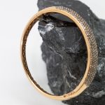 Pulsera Sofía rígida oro blanco y brillantes - Imagen 2
