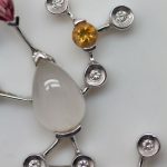 Colgante Multicolor oro blanco - Imagen 3