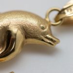 Colgante Delfín oro amarillo - Imagen 3