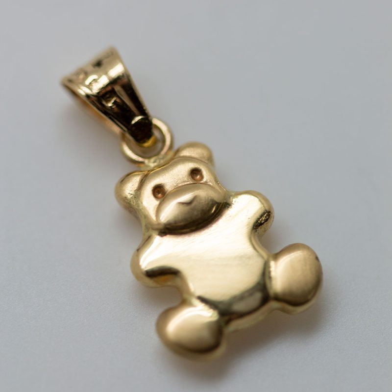 Colgante Osito oro amarillo