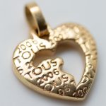 Colgante Tous corazón oro amarillo