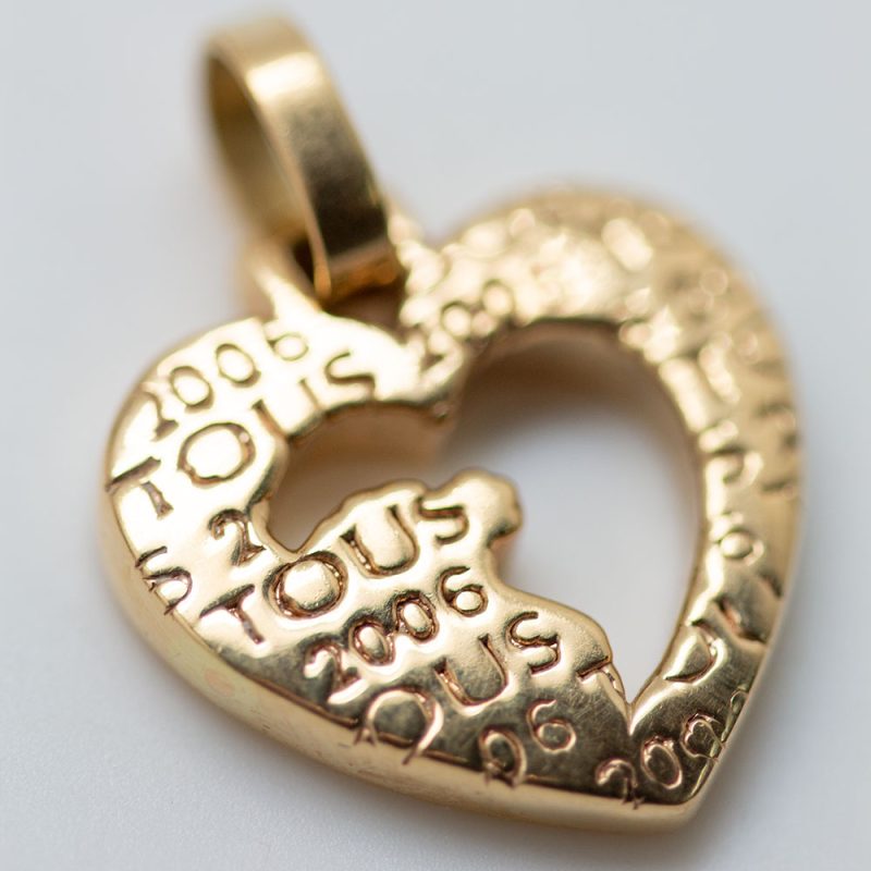 Colgante Tous corazón oro amarillo