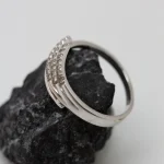 Anillo alas oro blanco