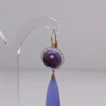 Pendientes Affair de oro amarillo con amatistas