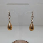 Pendientes Clara de oro rosa con brillantes - Imagen 4