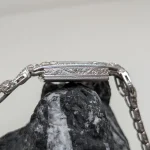 Pulsera Edad dorada de oro blanco con brillantes - Imagen 3