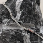 Pulsera Lucía de oro blanco con brillantes
