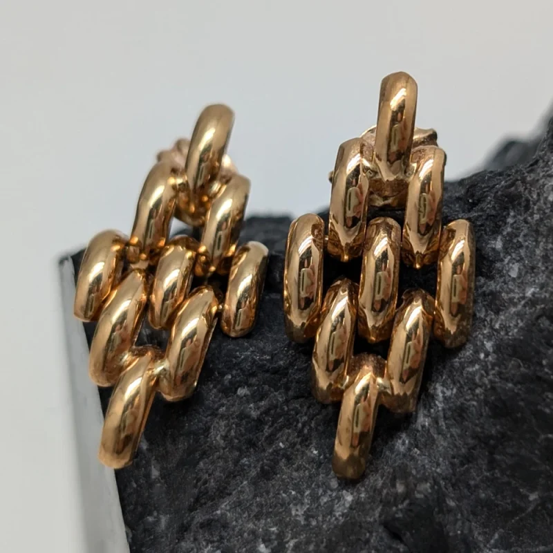 Pendientes de oro amarillo Romi